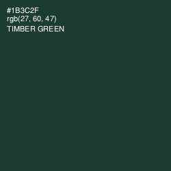 #1B3C2F - Timber Green Color Image